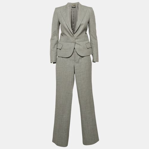 Patterned Wool Single Breasted Suit Set S - Gucci - Modalova