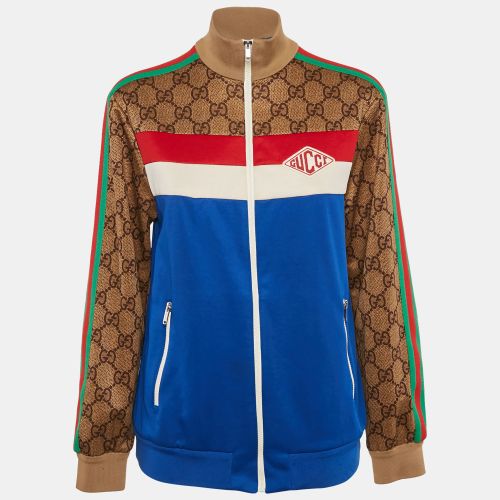 Brown GG Print Technical Jersey Blouson S - Gucci - Modalova