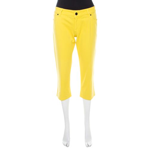 Gucci Yellow Denim Cropped Jeans M - Gucci - Modalova