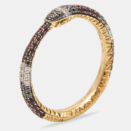 Ouroboros Multi Gemstone 18k Gold Ring Size 52 - Gucci - Modalova