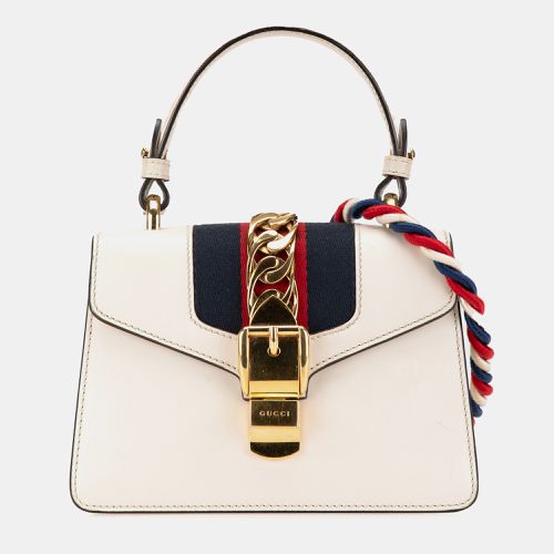 Mini Calfskin Sylvie Satchel - Gucci - Modalova