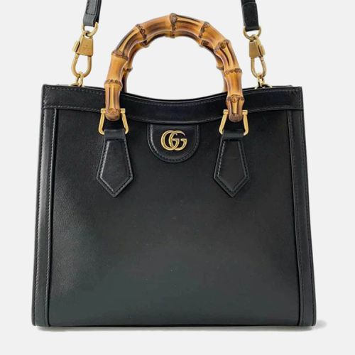 Small Leather Bamboo Diana Satchel - Gucci - Modalova