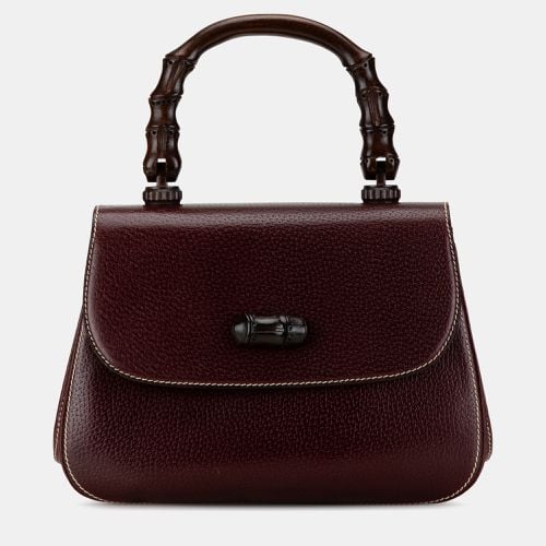 Gucci Calfskin Bamboo Handbag - Gucci - Modalova