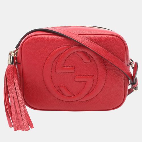 Gucci Red Leather Soho Disco Bag - Gucci - Modalova