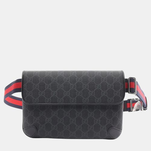 Grey Coated Canvas Leather GG Supreme Belt Bag - Gucci - Modalova