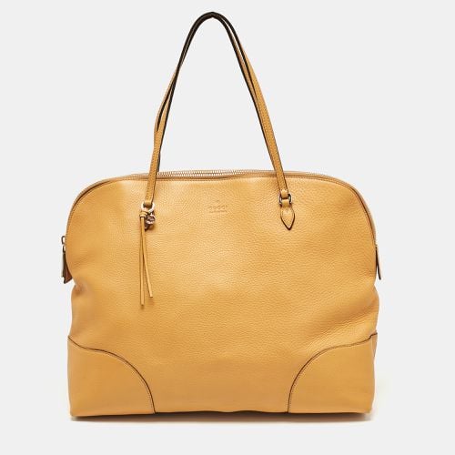 Mustard Leather Bree Satchel - Gucci - Modalova