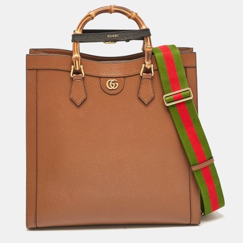 Leather Large Bamboo Diana Tote - Gucci - Modalova