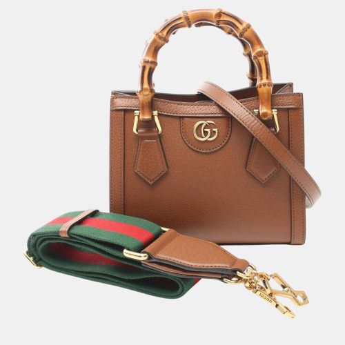 Leather Diana Bamboo Tote Bag - Gucci - Modalova