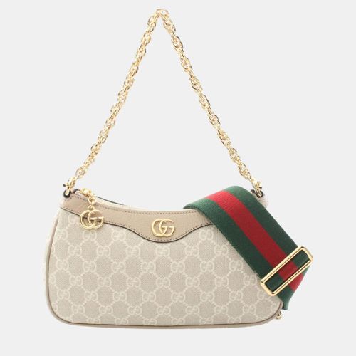 Coated Canvas Leather Ophidia Small Gg Supreme Handbag - Gucci - Modalova