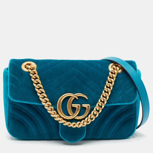 Matelassé Velvet Mini GG Marmont Shoulder Bag - Gucci - Modalova