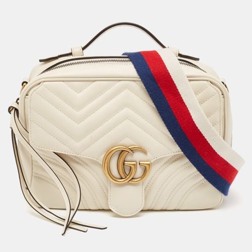 Off Matelasse Leather Small Sylvie Top Handle Bag - Gucci - Modalova