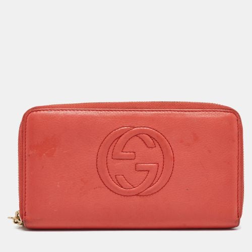 Leather Soho Zip Continental Wallet - Gucci - Modalova