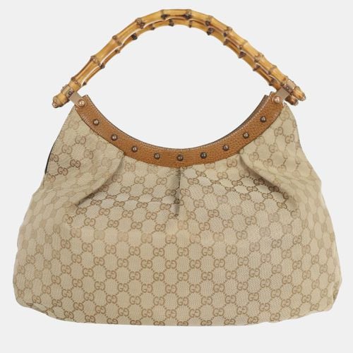 Gucci GG Canvas Bamboo Shoulder Bag - Gucci - Modalova