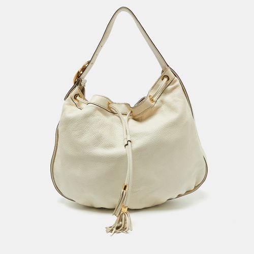 Leather Interlocking Icon Tassel Hobo - Gucci - Modalova