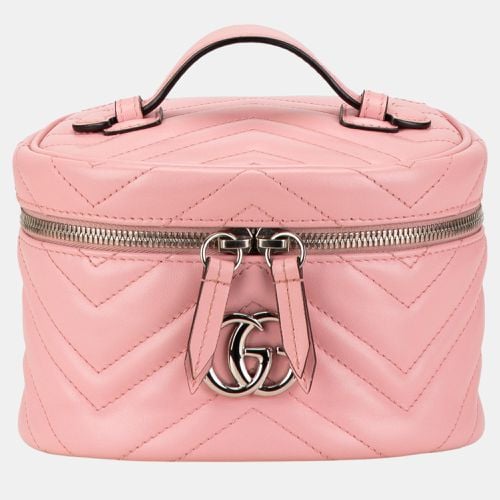 Mini GG Marmont Round Leather Vanity Bag - Gucci - Modalova