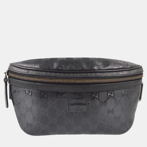 Gucci Black PVC GG Waist Bum Bag - Gucci - Modalova