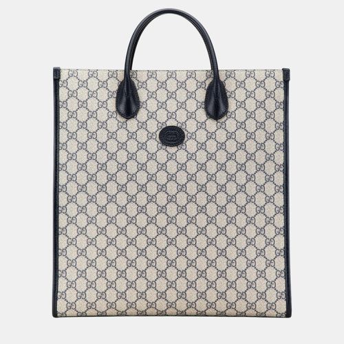 Brown Medium GG Supreme Interlocking G Tote - Gucci - Modalova