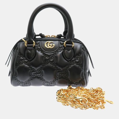 Leather Gg Matelasse Handbag - Gucci - Modalova