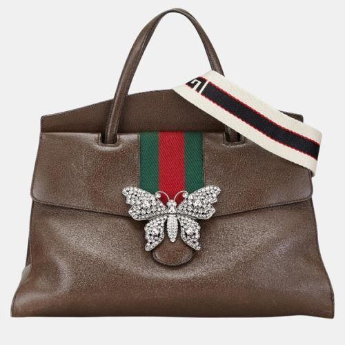 Leather Totem Butterfly Jewel Handbag - Gucci - Modalova