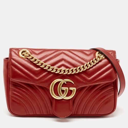 Matelassé Leather Small GG Marmont Shoulder Bag - Gucci - Modalova