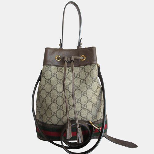 Gg Supreme Leather Shoulder Bag - Gucci - Modalova