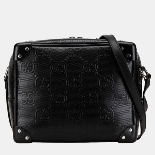 Leather Gg Embossed Shoulder Bag - Gucci - Modalova