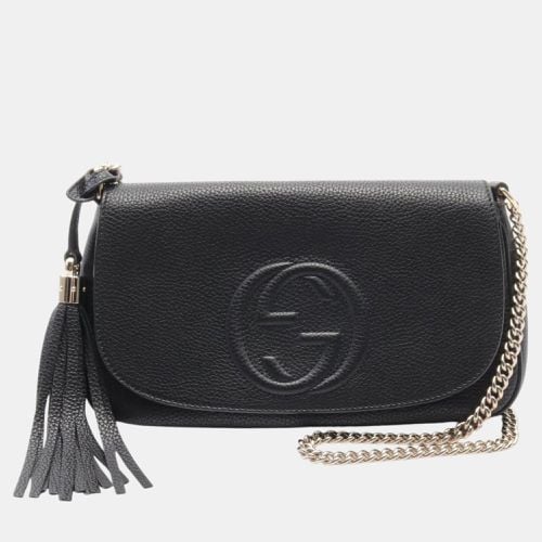 Leather Soho Interlocking G Shoulder Bag - Gucci - Modalova