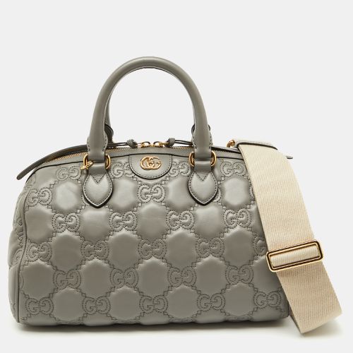 Leather GG Matelassé Medium Bowler Bag - Gucci - Modalova