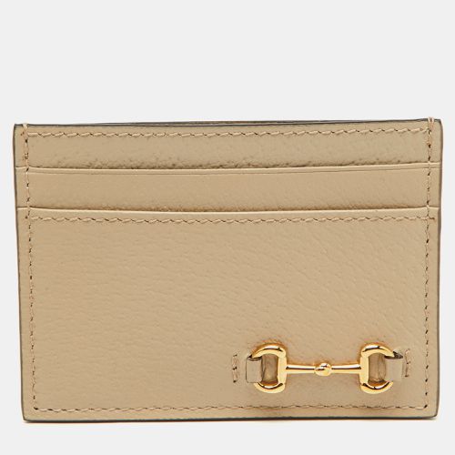 Light Leather Horsebit Card Holder - Gucci - Modalova