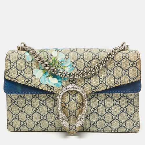 Beige GG Supreme Canvas and Suede Small Blooms Dionysus Shoulder Bag - Gucci - Modalova