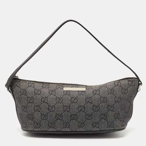 GG Denim and Leather Boat Pochette Bag - Gucci - Modalova