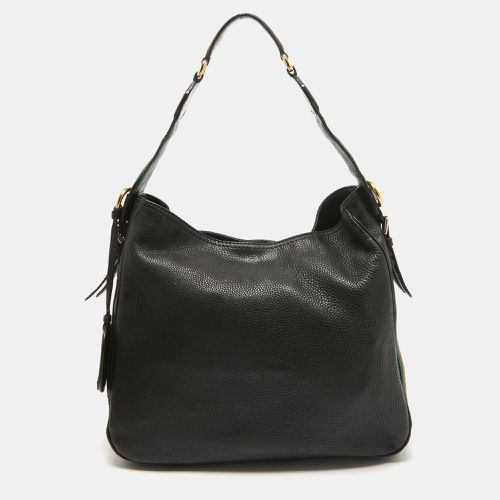 Pebbled Leather Medium Heritage Hobo - Gucci - Modalova