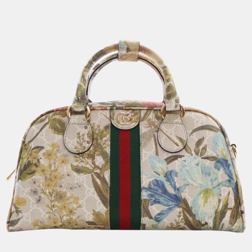 GG Supreme Ophidia Flora Satchel - Gucci - Modalova