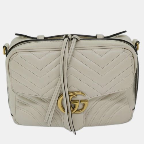 Leather GG Marmont shoulder bag - Gucci - Modalova