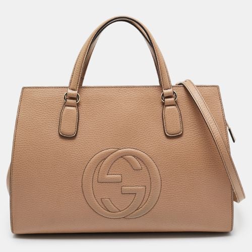 Gucci Beige Leather Soho Disco Tote - Gucci - Modalova