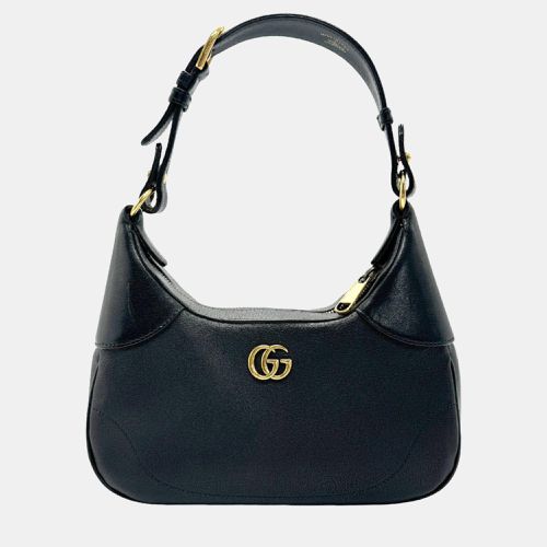 Leather Small Aphrodite Double G Logo Shoulder Bag - Gucci - Modalova