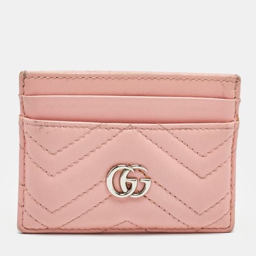 Matelassé Leather GG Marmont Card Holder - Gucci - Modalova