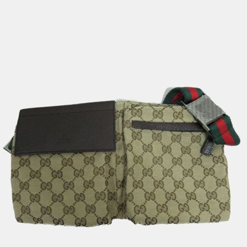 Brown Canvas GG Canvas Belt Bag - Gucci - Modalova