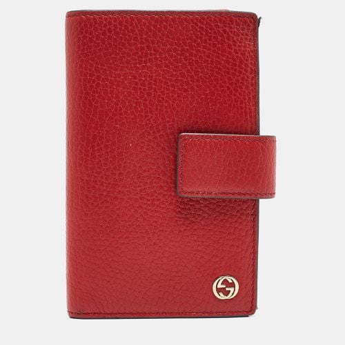 Leather Interlocking G Trifold Wallet - Gucci - Modalova