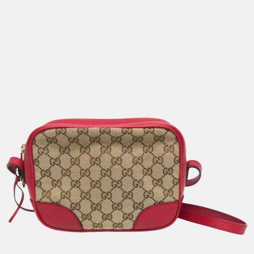 Red GG Canvas and Leather Mini Bree Shoulder Bag - Gucci - Modalova