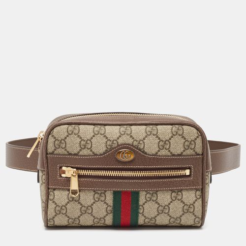 Ebony GG Supreme Canvas and Leather Small Ophidia Belt Bag - Gucci - Modalova