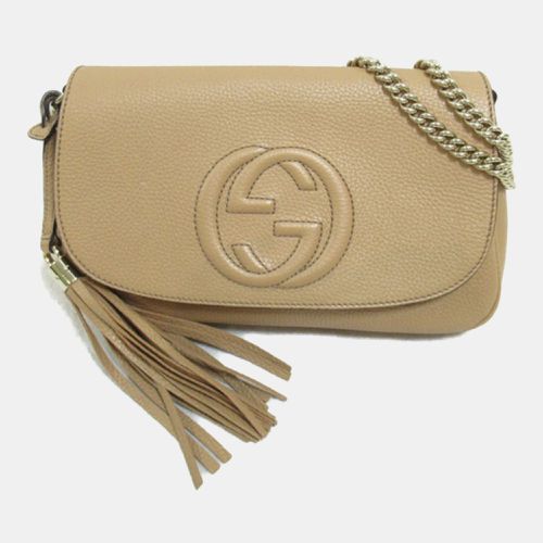 Leather Medium Soho Shoulder Bag - Gucci - Modalova