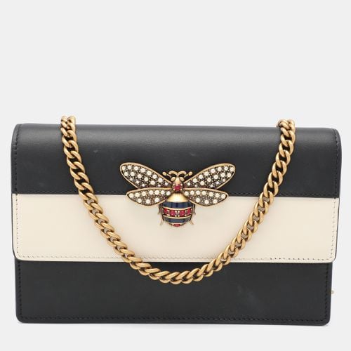 White Leather Queen Margaret Wallet On Chain - Gucci - Modalova