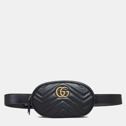 Leather GG Marmont Matelasse Belt Bag - Gucci - Modalova