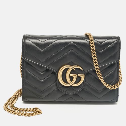 Matelassé Leather GG Marmont Wallet On Chain - Gucci - Modalova