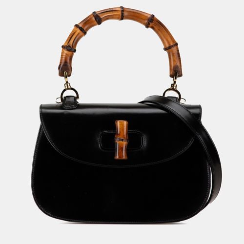 Calfskin Leather Bamboo Night Bag - Gucci - Modalova