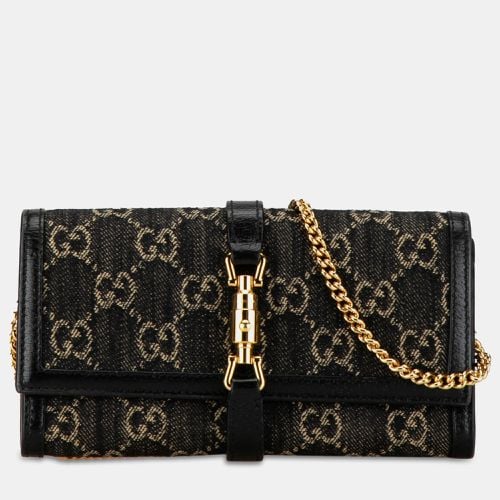 GG Denim Jackie 1961 Wallet on Chain - Gucci - Modalova