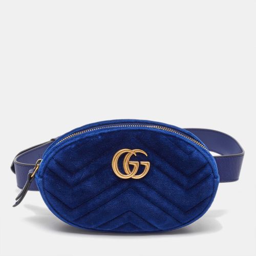 Matelassé Velvet GG Marmont Belt Bag - Gucci - Modalova