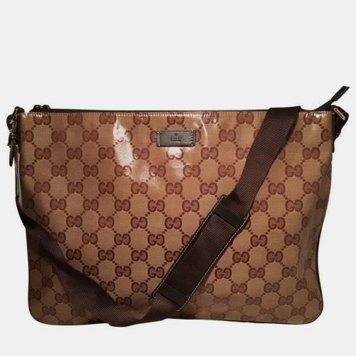 Xl Coated Monogram Canvas Slim Messenger Shoulder Bag - Gucci - Modalova