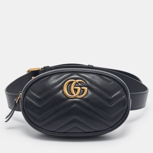 Matelassé Leather Mini GG Marmont Belt Bag - Gucci - Modalova